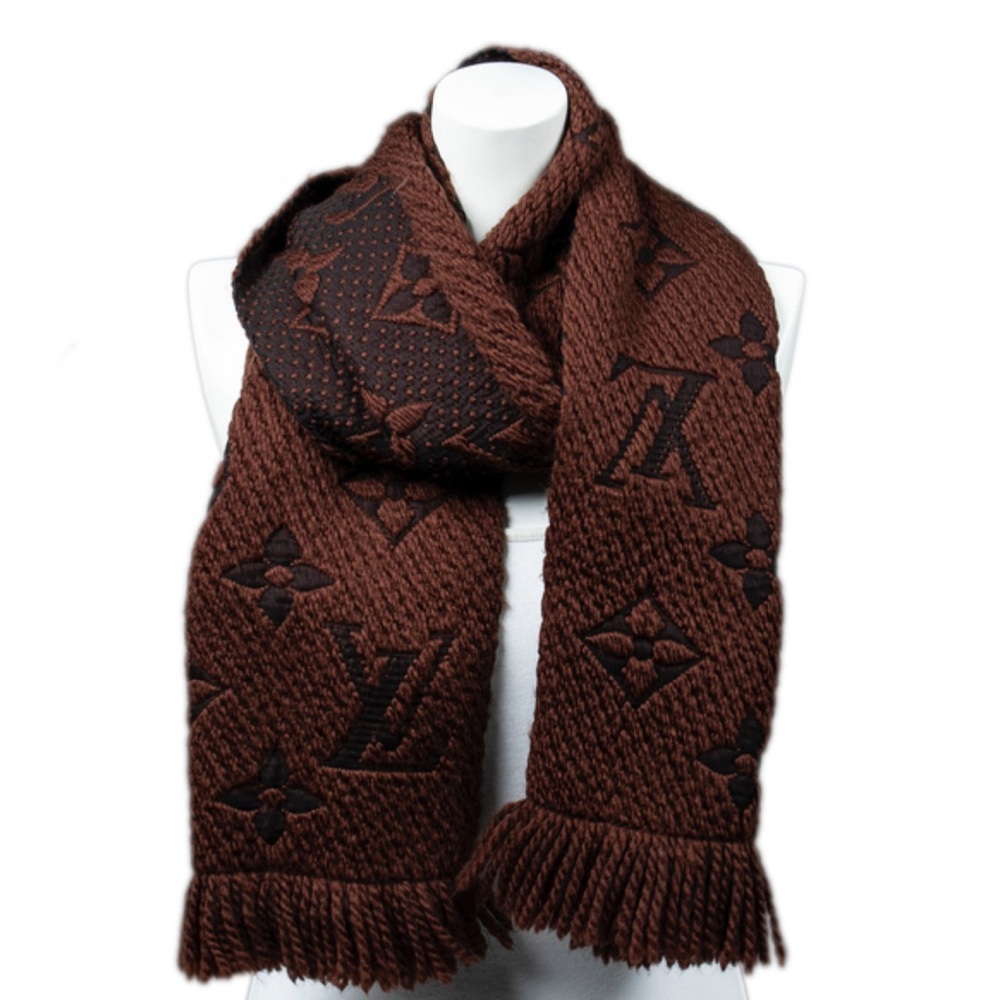 Louis Vuitton Brown Logomania Scarf